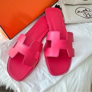 Hermes Oran 37 Rose Vinicunca (Pink/Fuchsia)